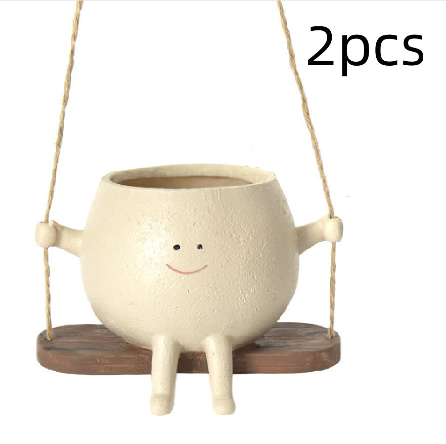 Plant Hanger Baskets Lovely Swing Face Pot