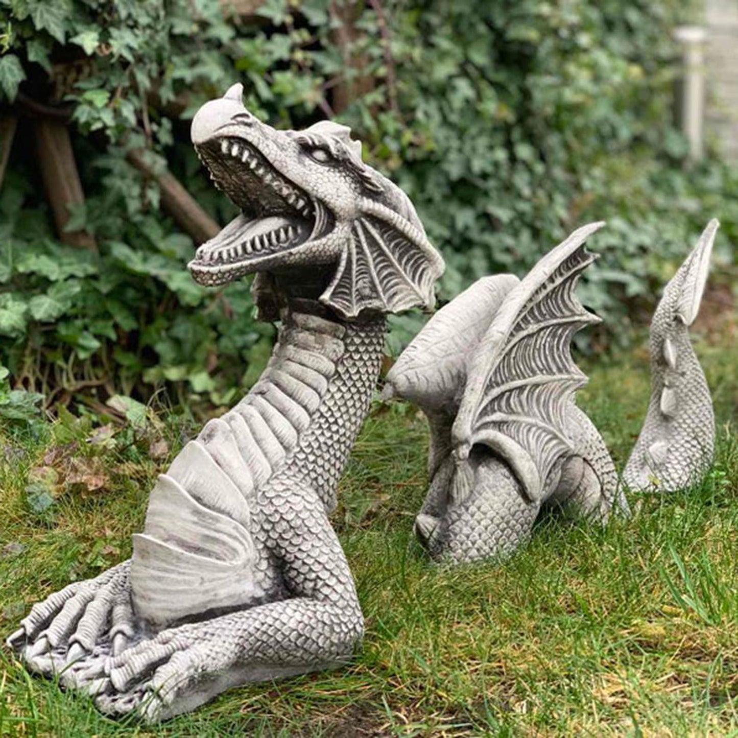 Large Dragon Gothic Garden Decor Statue