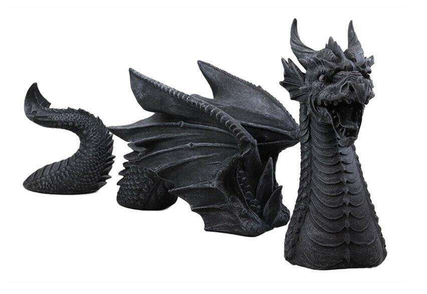 Large Dragon Gothic Garden Decor Statue
