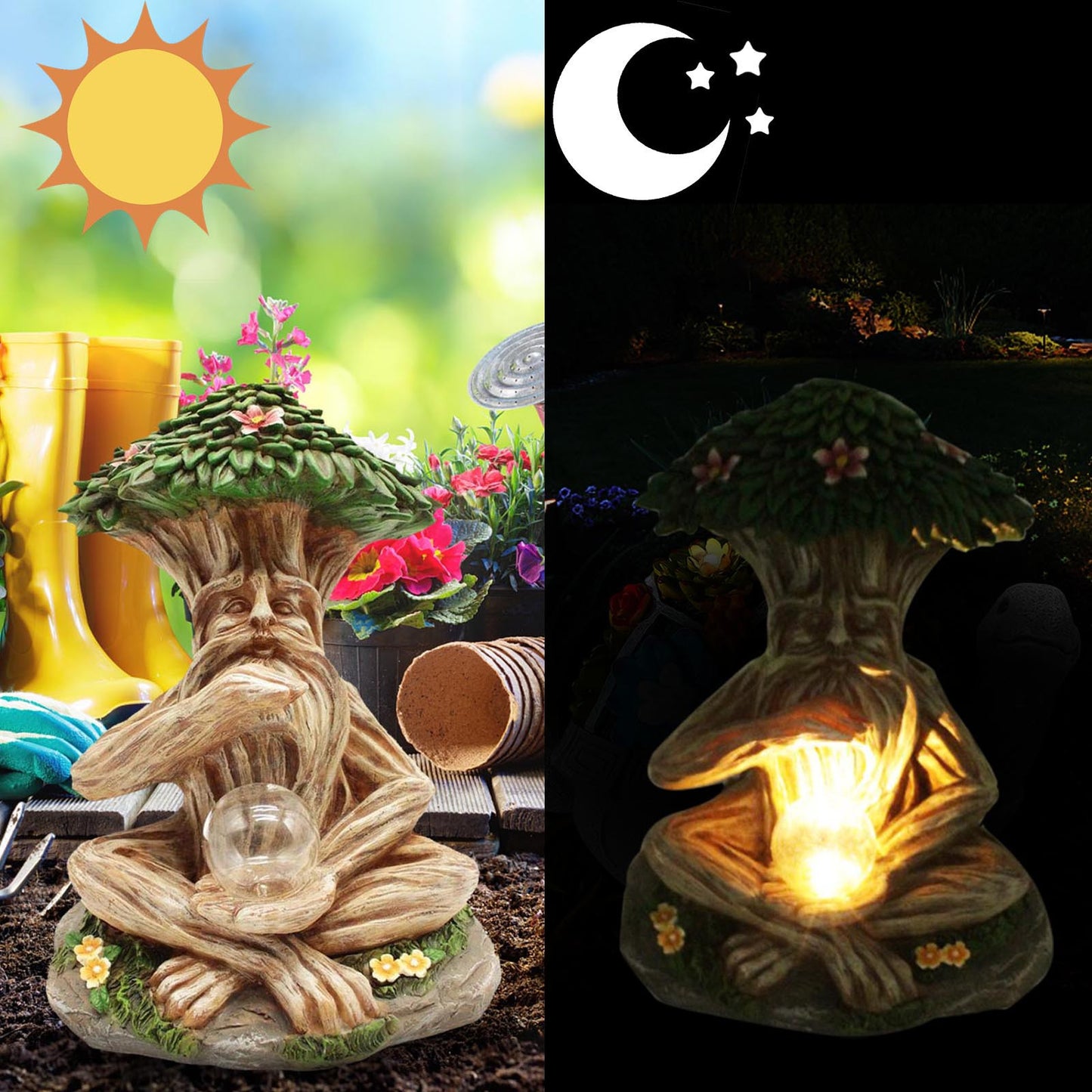 Garden Decoration LED Resin Ornament Sculptures