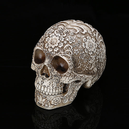 Home Decor Human Skull Resin Sculptures